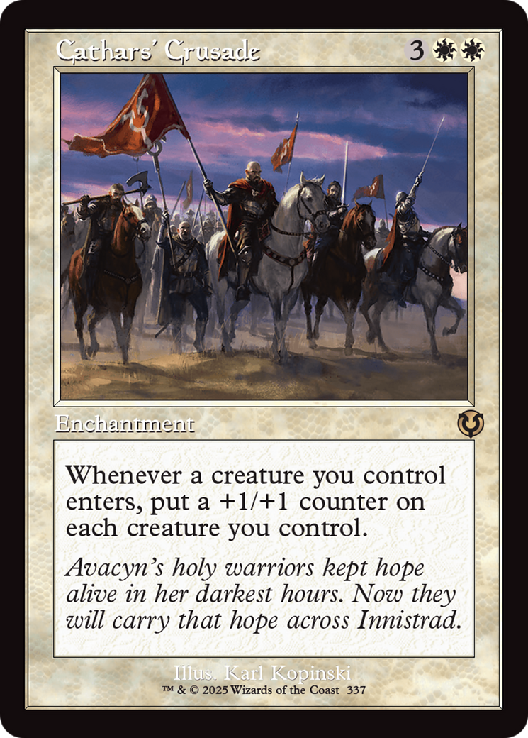 Cathars' Crusade (Retro Frame) [Innistrad Remastered] | Exor Games Truro