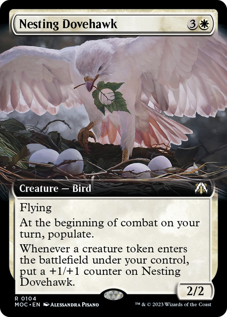 Nesting Dovehawk (Extended Art) [March of the Machine Commander] | Exor Games Truro