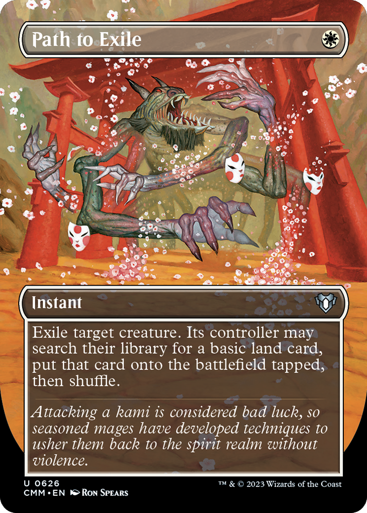 Path to Exile (Borderless Alternate Art) [Commander Masters] | Exor Games Truro