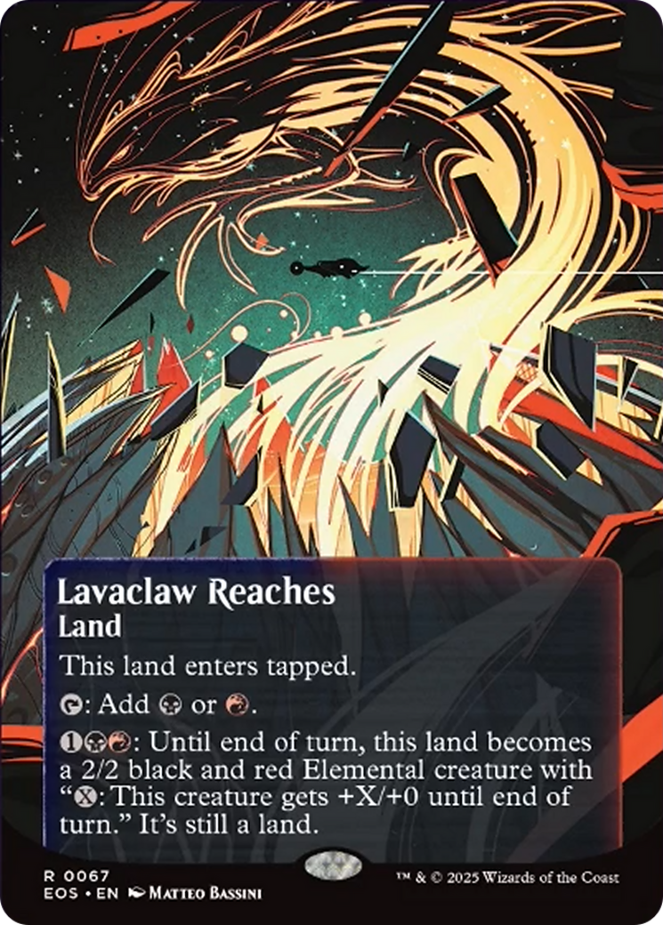 Lavaclaw Reaches (0067) (Borderless) [Edge of Eternities: Stellar Sights] | Exor Games Truro