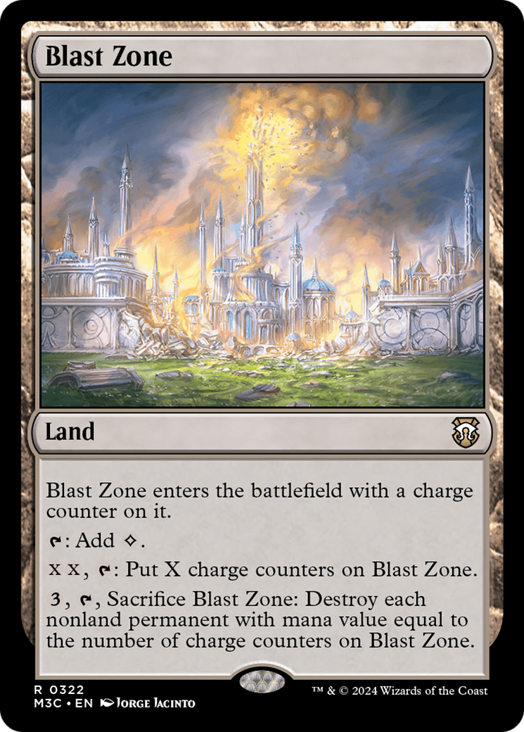 Blast Zone (Ripple Foil) [Modern Horizons 3 Commander] | Exor Games Truro