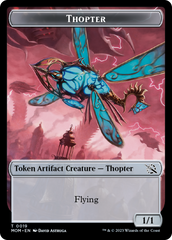 First Mate Ragavan // Thopter Double-Sided Token [March of the Machine Tokens] | Exor Games Truro