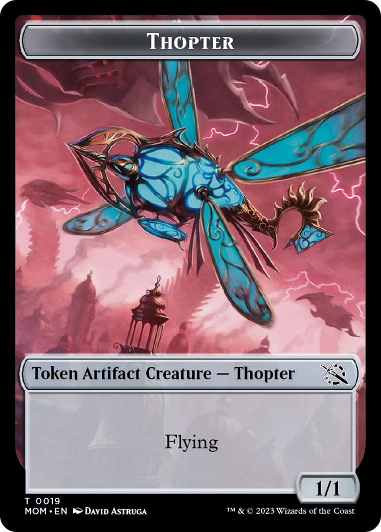 Elemental (9) // Thopter Double-Sided Token [March of the Machine Tokens] | Exor Games Truro