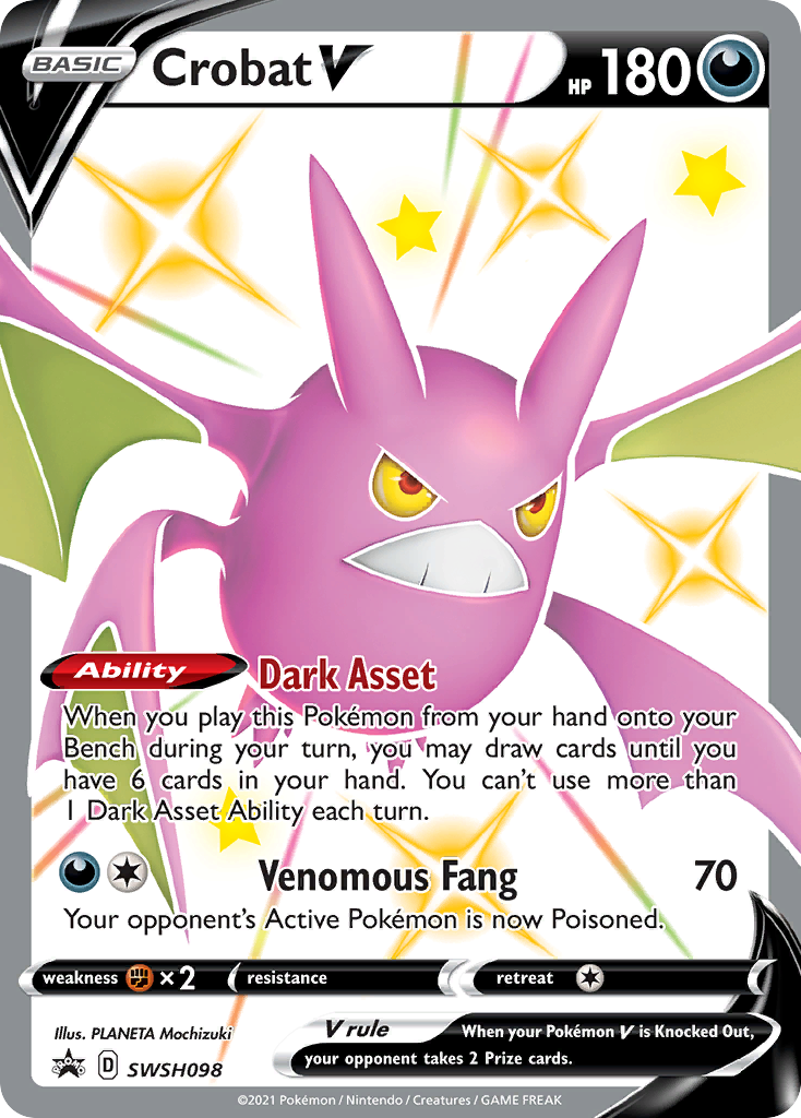 Crobat V (SWSH098) [Sword & Shield: Black Star Promos] | Exor Games Truro