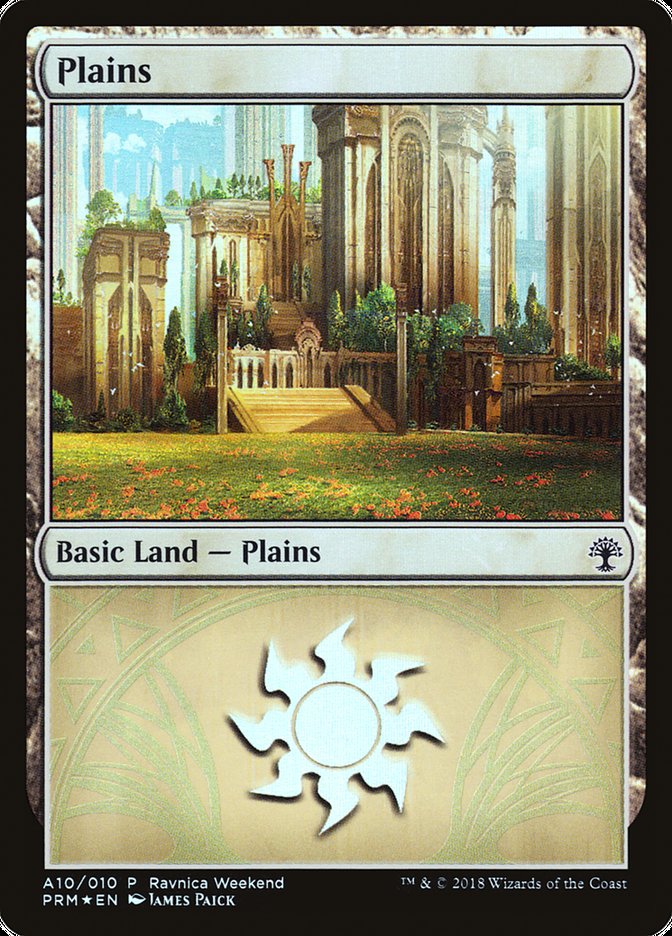 Plains (A10) [Ravnica Allegiance Ravnica Weekend] | Exor Games Truro