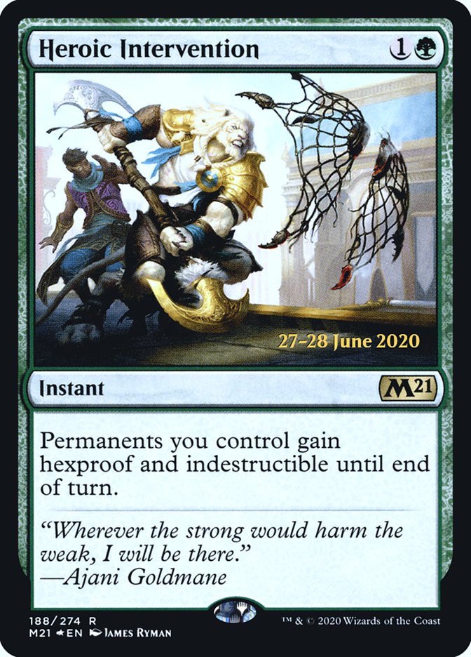 Heroic Intervention [Core Set 2021 Prerelease Promos] | Exor Games Truro