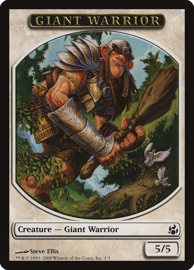 Giant Warrior Token [Morningtide Tokens] | Exor Games Truro