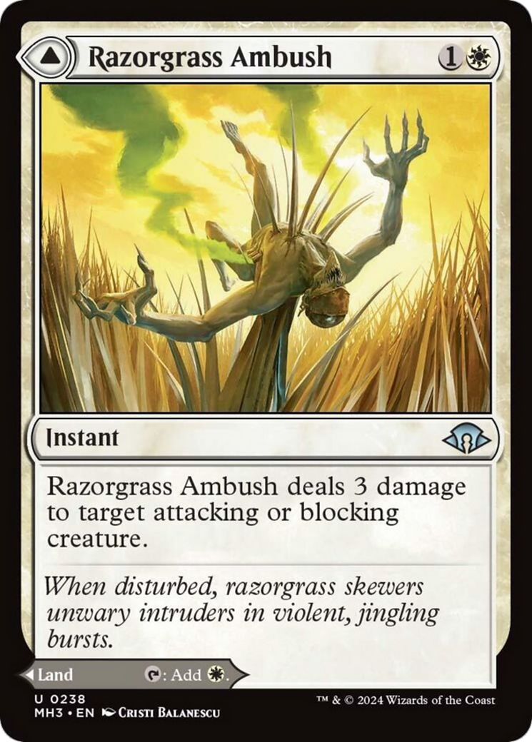Razorgrass Ambush // Razorgrass Field [Modern Horizons 3] | Exor Games Truro