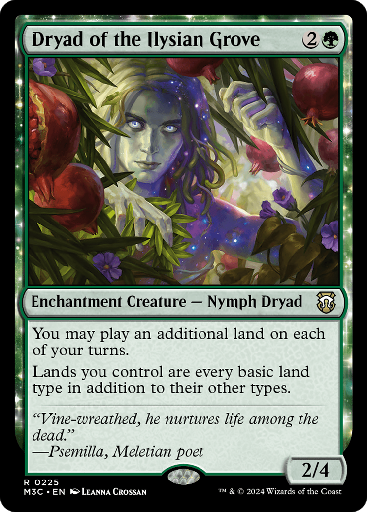 Dryad of the Ilysian Grove (Ripple Foil) [Modern Horizons 3 Commander] | Exor Games Truro