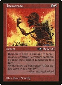 Incinerate (Oversized) [Oversize Cards] | Exor Games Truro