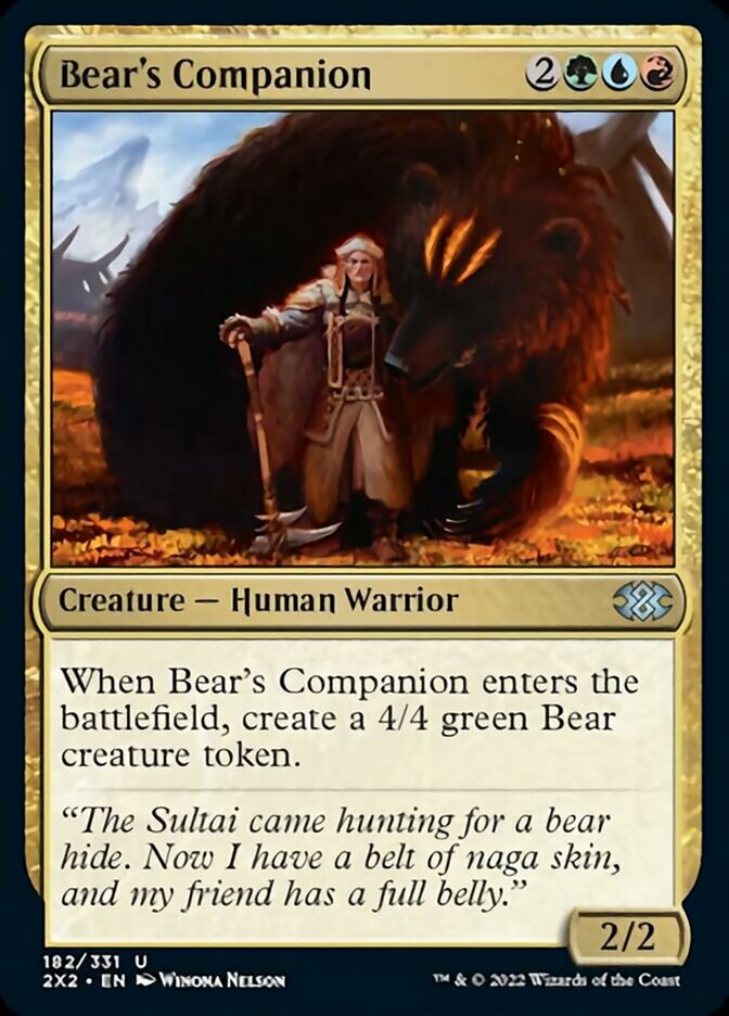 Bear's Companion [Double Masters 2022] | Exor Games Truro