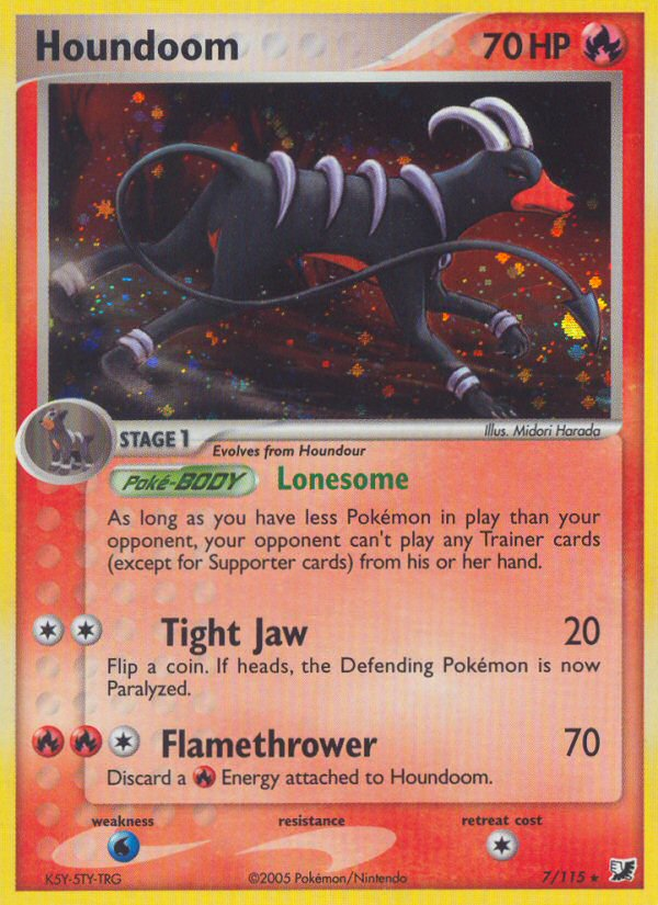 Houndoom (7/115) [EX: Unseen Forces] | Exor Games Truro