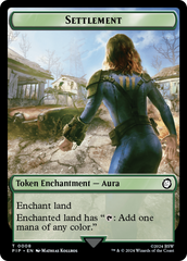 Settlement // Human Soldier Double-Sided Token [Fallout Tokens] | Exor Games Truro