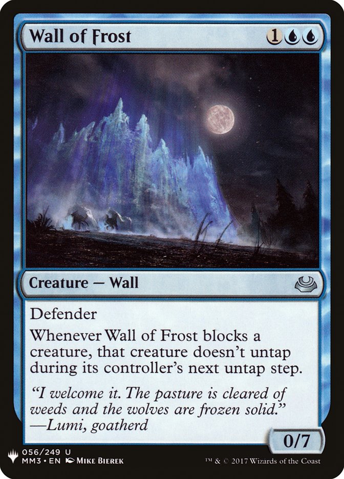 Wall of Frost [Mystery Booster] | Exor Games Truro