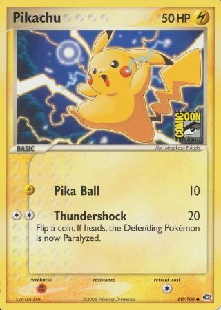 Pikachu (60/106) (2005 San Diego Comic Con) [Miscellaneous Cards] | Exor Games Truro
