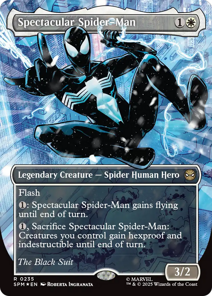 Spectacular Spider-Man (0235) (Borderless) (Textured Foil) [Marvel's Spider-Man] | Exor Games Truro