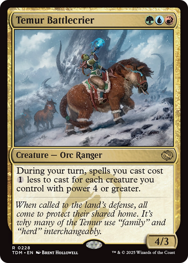 Temur Battlecrier [Tarkir: Dragonstorm] | Exor Games Truro