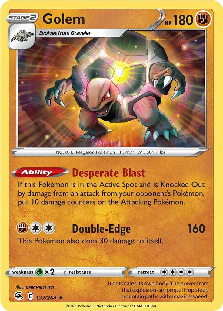 Golem (137/264) [Sword & Shield: Fusion Strike] | Exor Games Truro