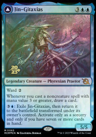 Jin-Gitaxias // The Great Synthesis [March of the Machine Prerelease Promos] | Exor Games Truro