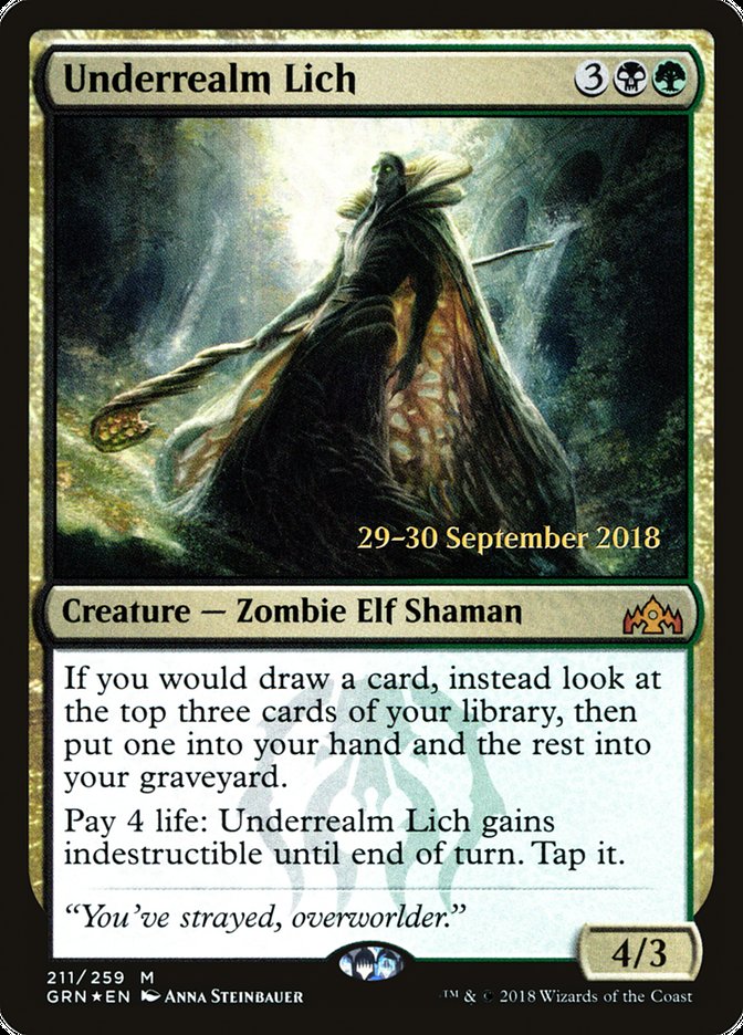 Underrealm Lich [Guilds of Ravnica Prerelease Promos] | Exor Games Truro