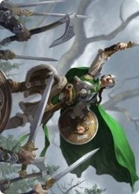 Maja, Bretagard Protector Art Card [Kaldheim Art Series] | Exor Games Truro