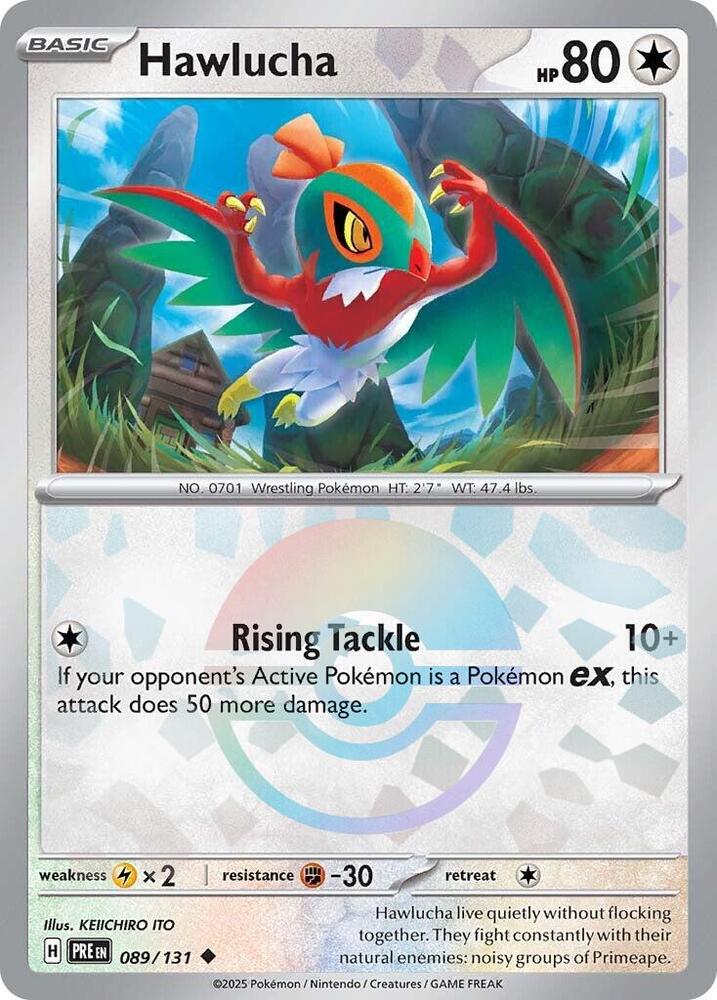 Hawlucha (089/131) (Poke Ball Pattern) [Scarlet & Violet: Prismatic Evolutions] | Exor Games Truro