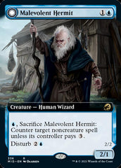 Malevolent Hermit // Benevolent Geist (Extended Art) [Innistrad: Midnight Hunt] | Exor Games Truro