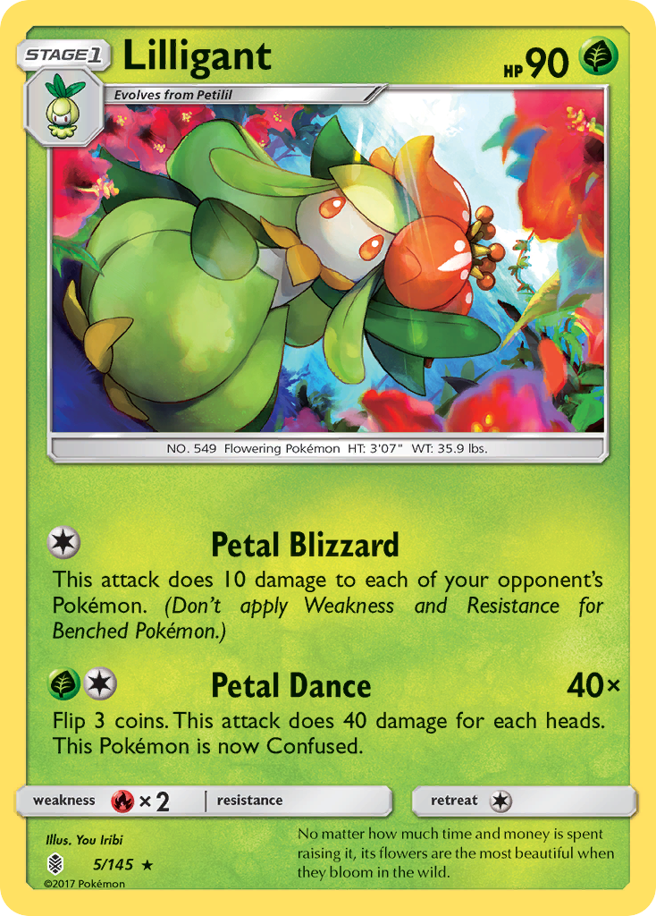 Lilligant (5/145) [Sun & Moon: Guardians Rising] | Exor Games Truro