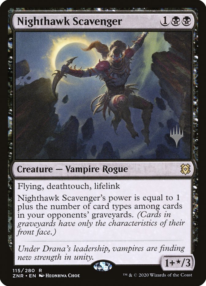 Nighthawk Scavenger (Promo Pack) [Zendikar Rising Promos] | Exor Games Truro