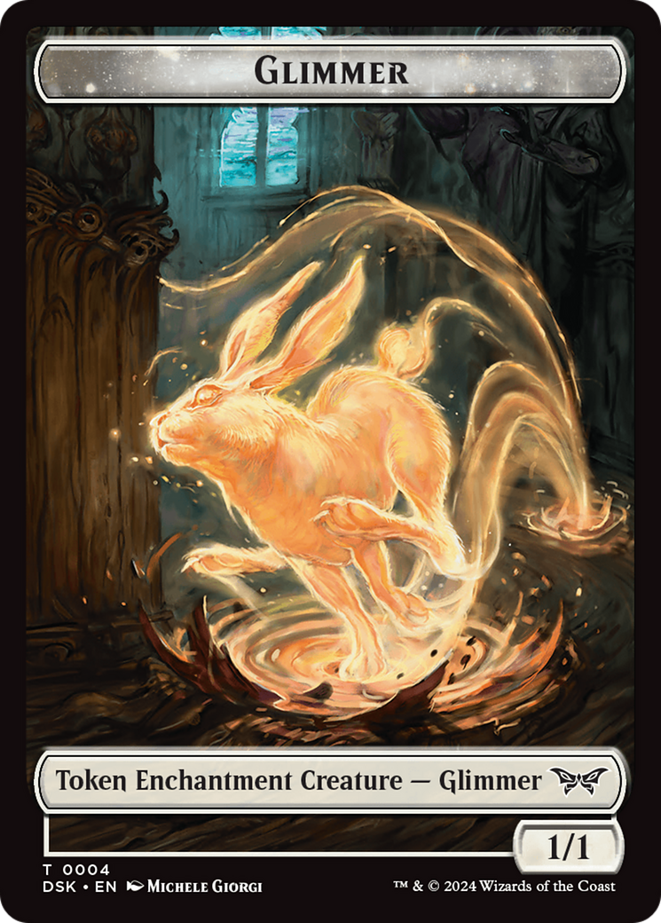 Glimmer Token [Duskmourn: House of Horror Tokens] | Exor Games Truro