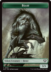 Clue // Beast (0005) Double-Sided Token [Edge of Eternities Commander Tokens] | Exor Games Truro