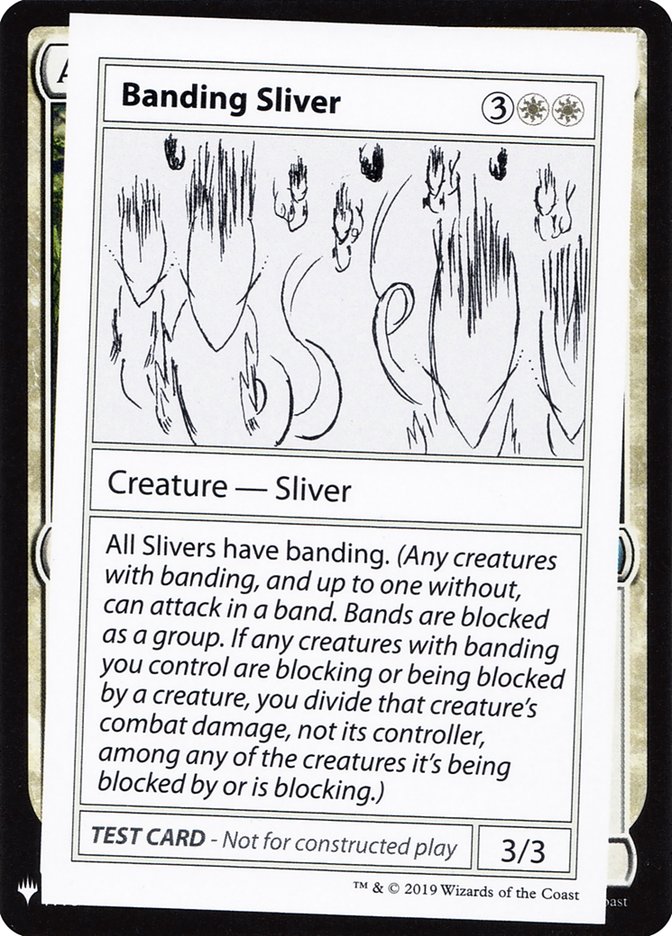 Banding Sliver [Mystery Booster Playtest Cards] | Exor Games Truro