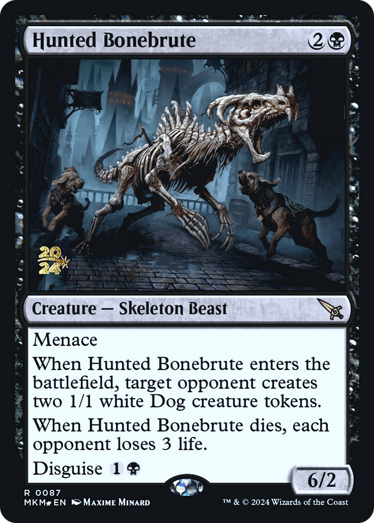 Hunted Bonebrute [Murders at Karlov Manor Prerelease Promos] | Exor Games Truro