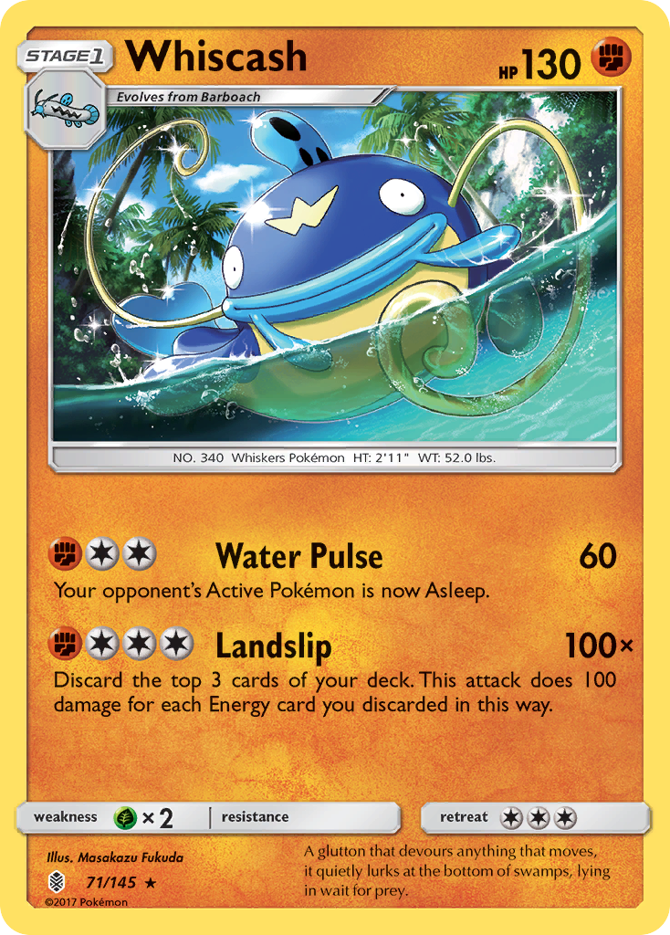 Whiscash (71/145) [Sun & Moon: Guardians Rising] | Exor Games Truro