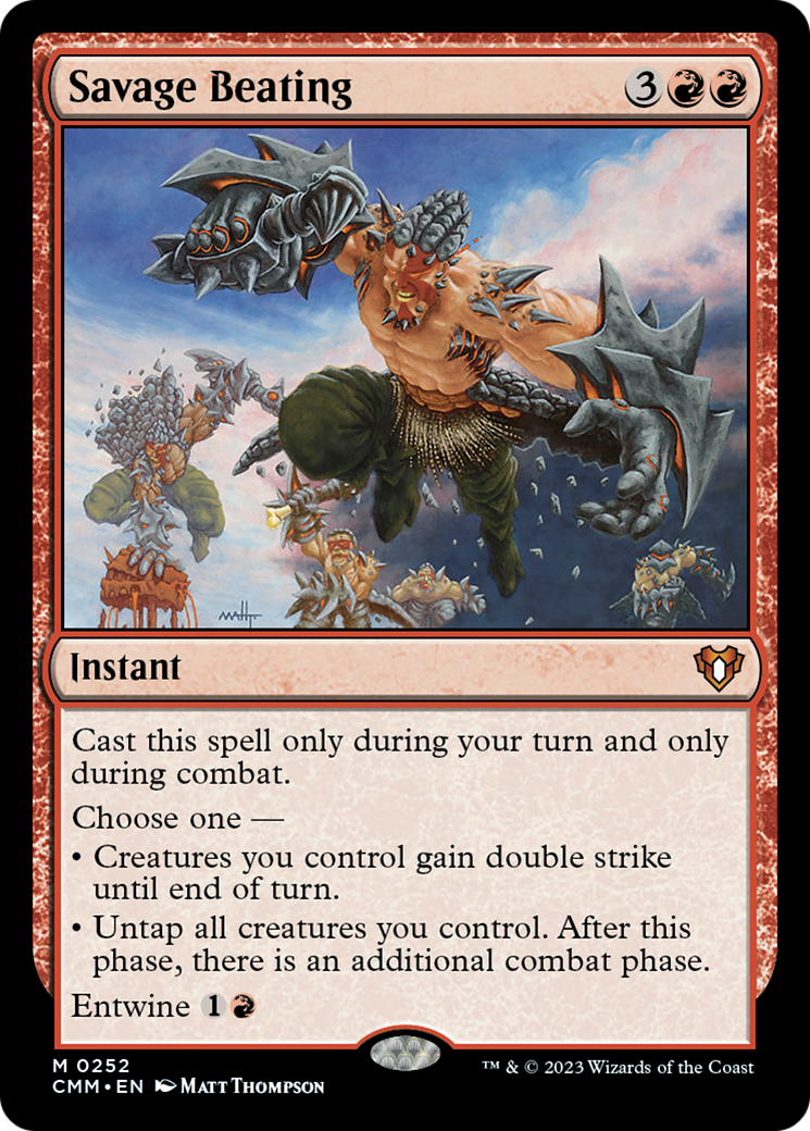 Savage Beating [Commander Masters] | Exor Games Truro