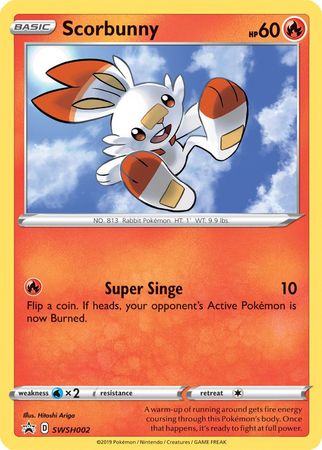 Scorbunny (SWSH002) [Sword & Shield: Black Star Promos] | Exor Games Truro