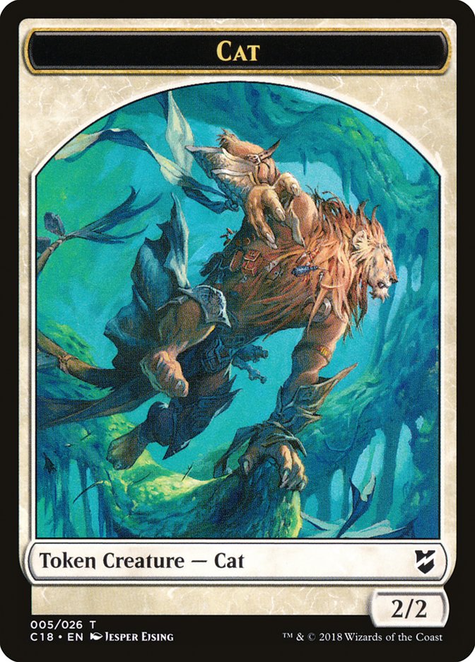 Cat Token [Commander 2018 Tokens] | Exor Games Truro