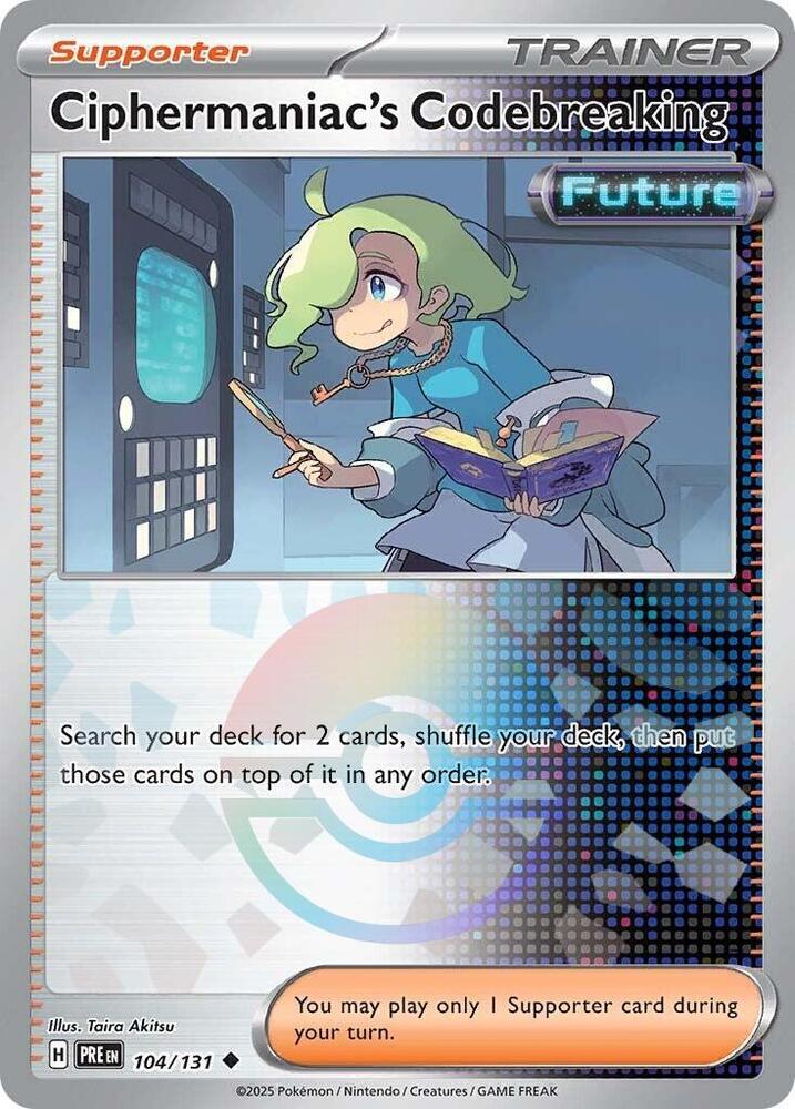 Ciphermaniac's Codebreaking (104/131) (Poke Ball Pattern) [Scarlet & Violet: Prismatic Evolutions] | Exor Games Truro
