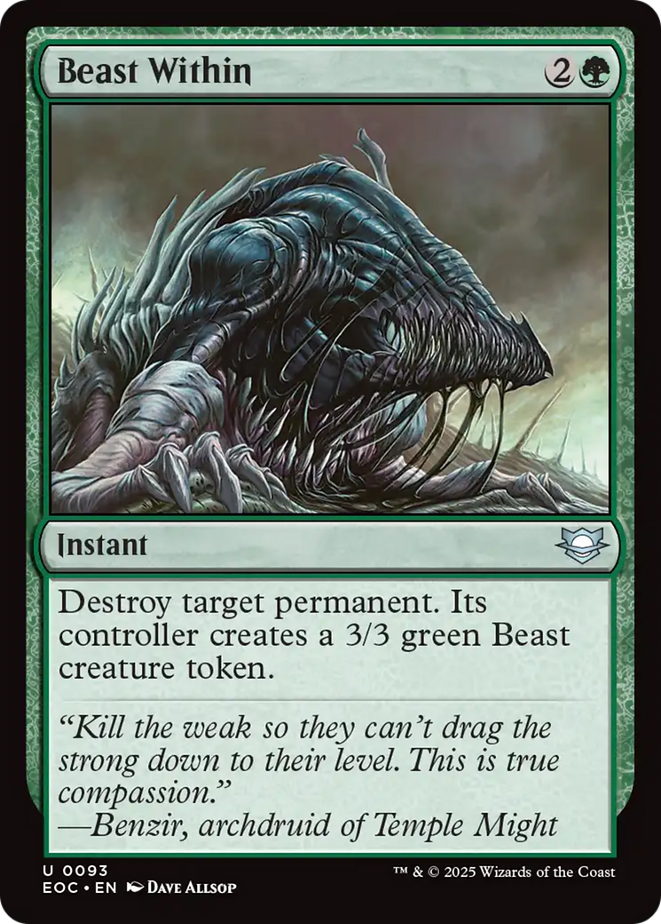 Beast Within [Edge of Eternities Commander] | Exor Games Truro