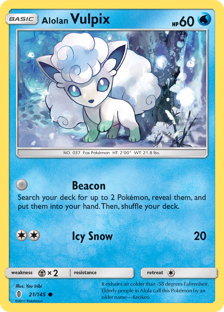 Alolan Vulpix (21/145) [Sun & Moon: Guardians Rising] | Exor Games Truro