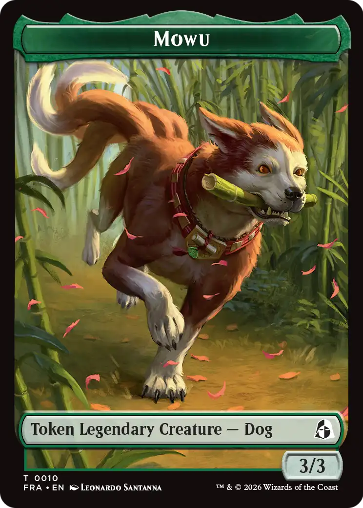 Ajani's Pridemate // Mowu Double-Sided Token [Reality Fracture Tokens] | Exor Games Truro