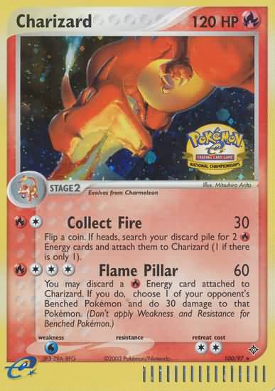 Charizard (100/97) (National Championship 2004) [League & Championship Cards] | Exor Games Truro