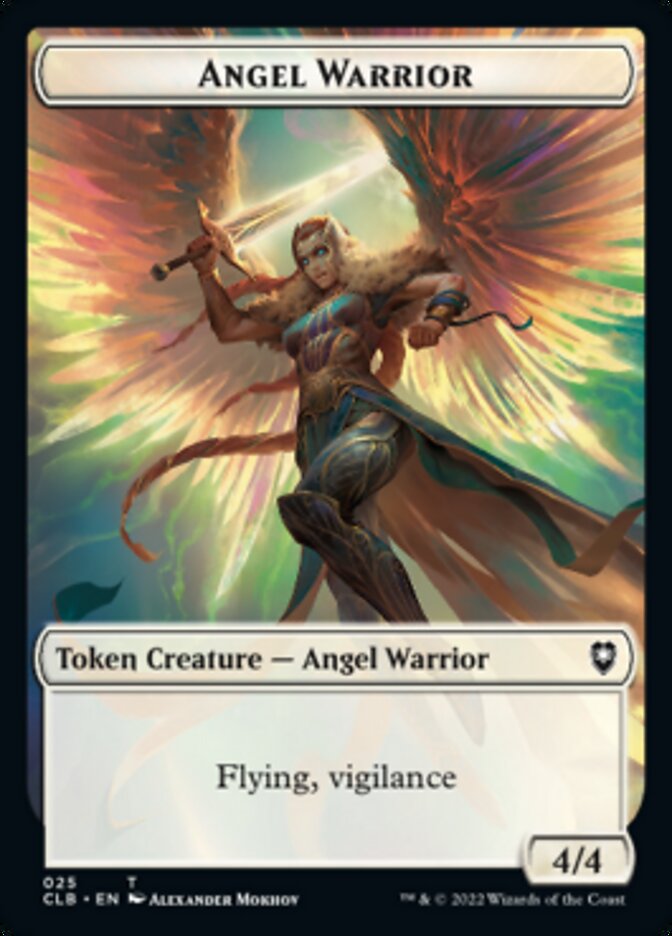 Kor Warrior // Angel Warrior Double-Sided Token [Commander Legends: Battle for Baldur's Gate Tokens] | Exor Games Truro