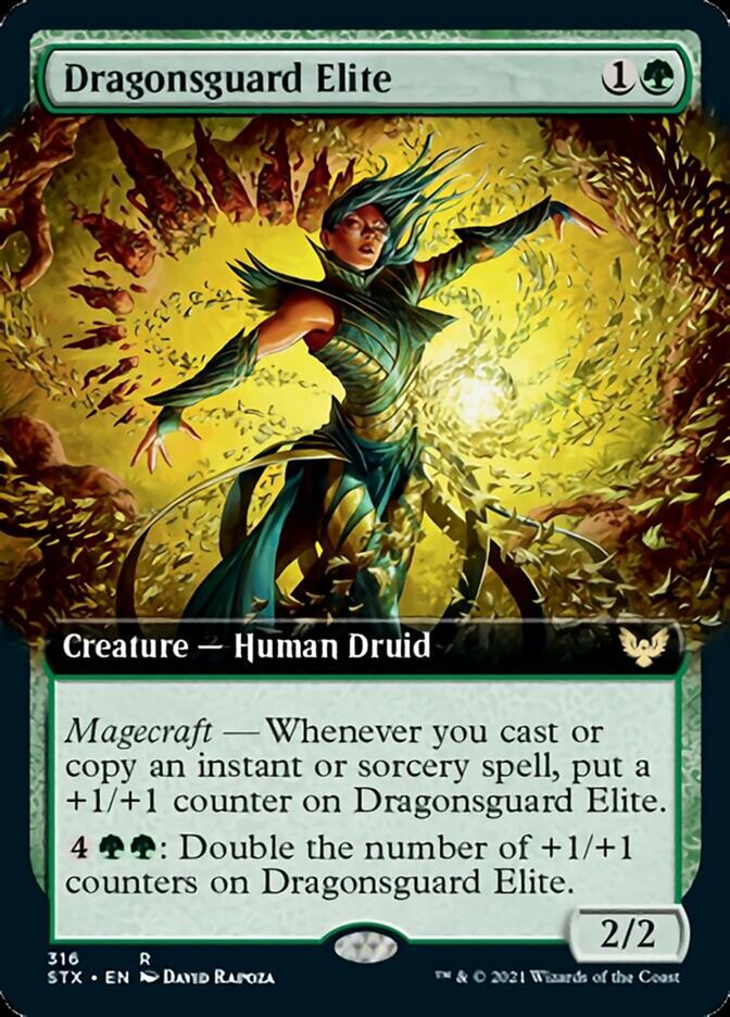 Dragonsguard Elite (Extended Art) [Strixhaven: School of Mages] | Exor Games Truro