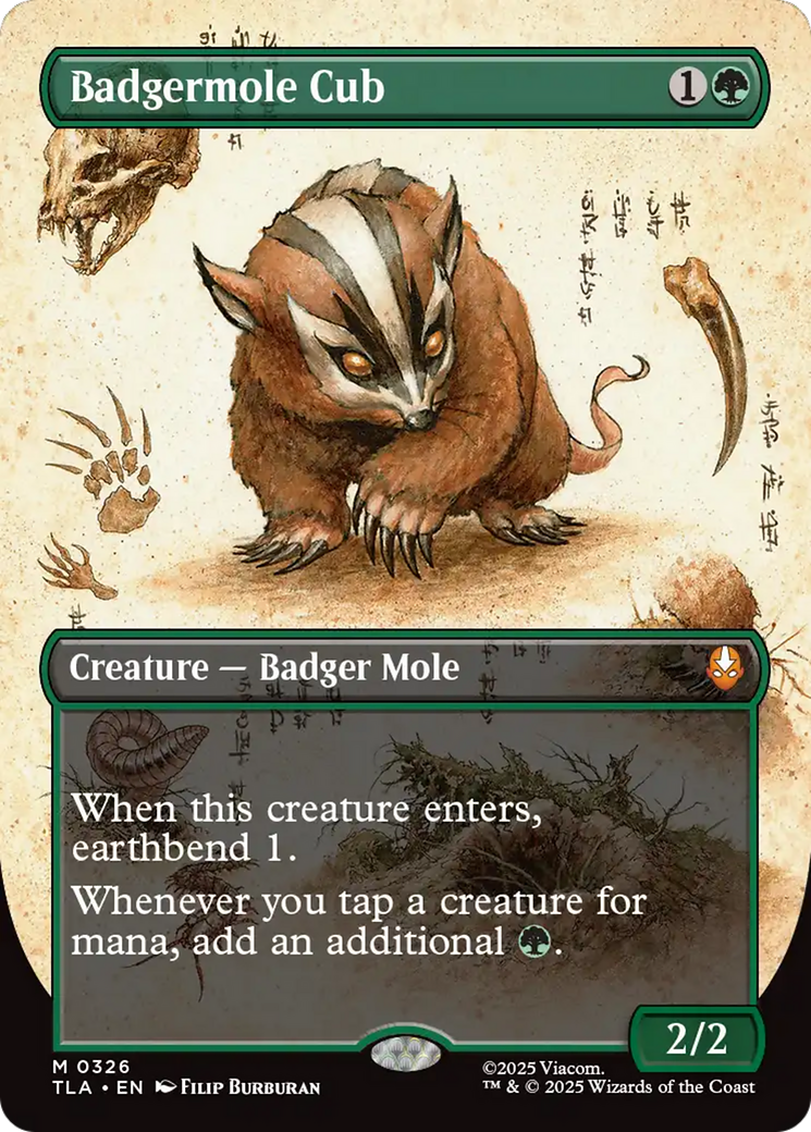 Badgermole Cub (Borderless) [Avatar: The Last Airbender] | Exor Games Truro