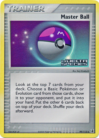 Master Ball (99/113) (Stamped) [EX: Delta Species] | Exor Games Truro