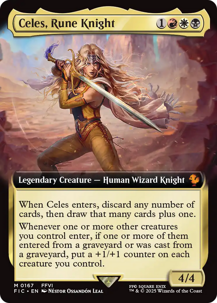 Celes, Rune Knight (Extended Art) [FINAL FANTASY Commander] | Exor Games Truro