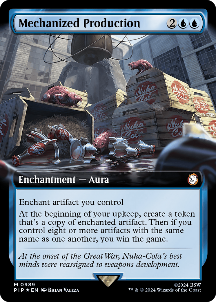 Mechanized Production (Extended Art) (Surge Foil) [Fallout] | Exor Games Truro