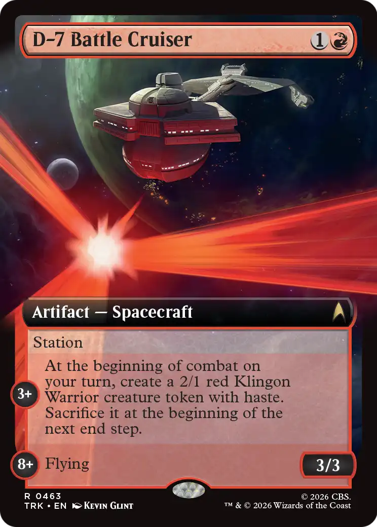 D-7 Battle Cruiser (Extended Art) [Star Trek] | Exor Games Truro