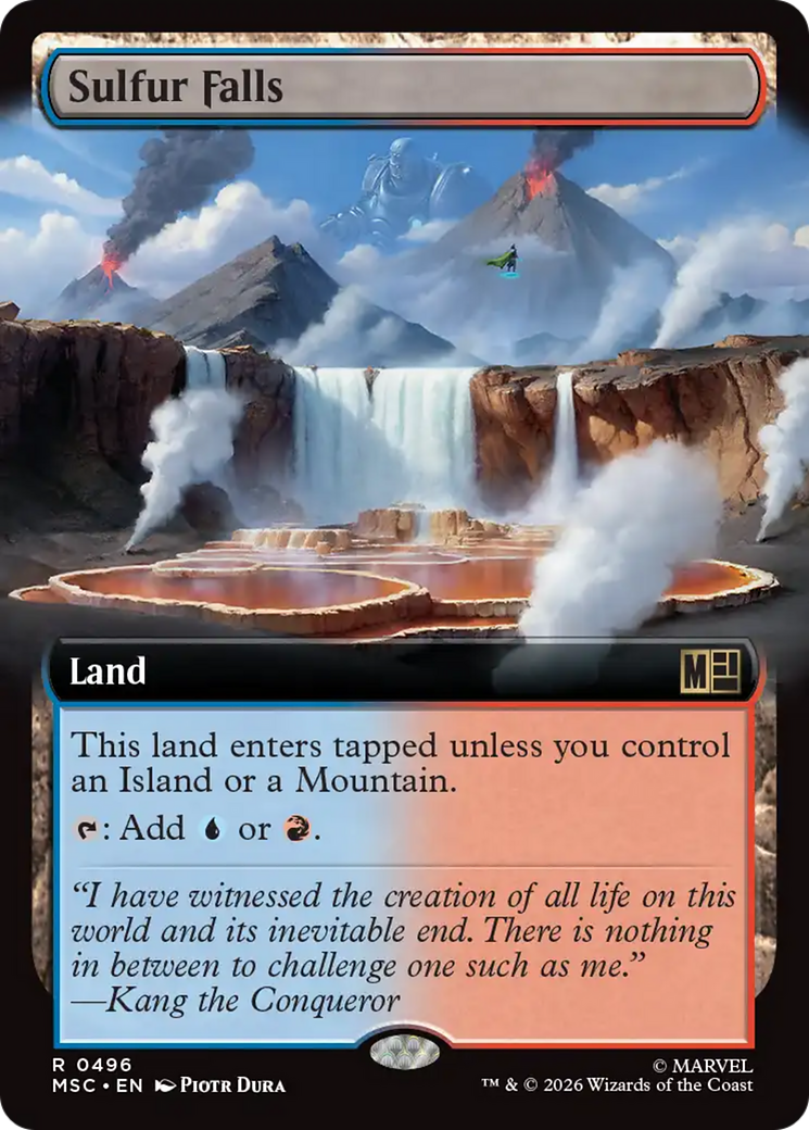 Sulfur Falls (Extended Art) [Marvel Super Heroes Commander] | Exor Games Truro